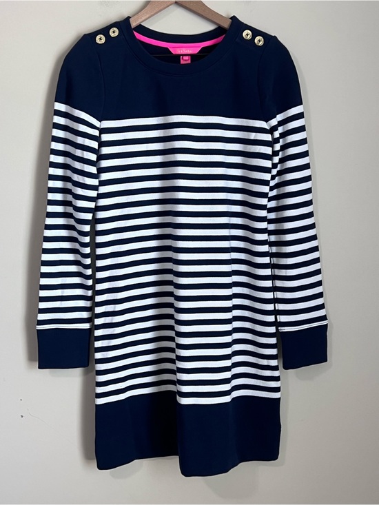 Lilly Pulitzer Dresses & Skirts - Lilly Pulitzer NWT Striped Navy White‎ Dress Small Nautical Preppy